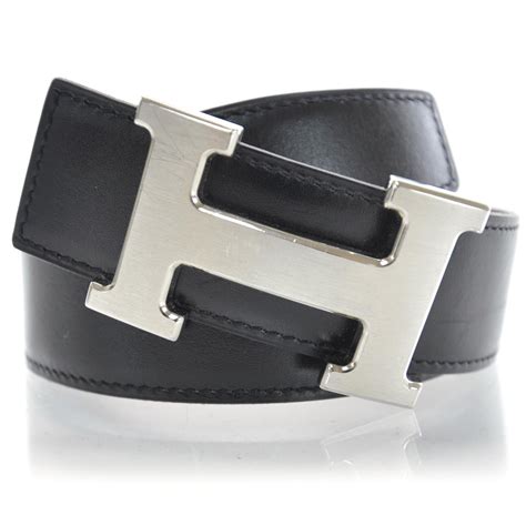 hermes black and gold h belt